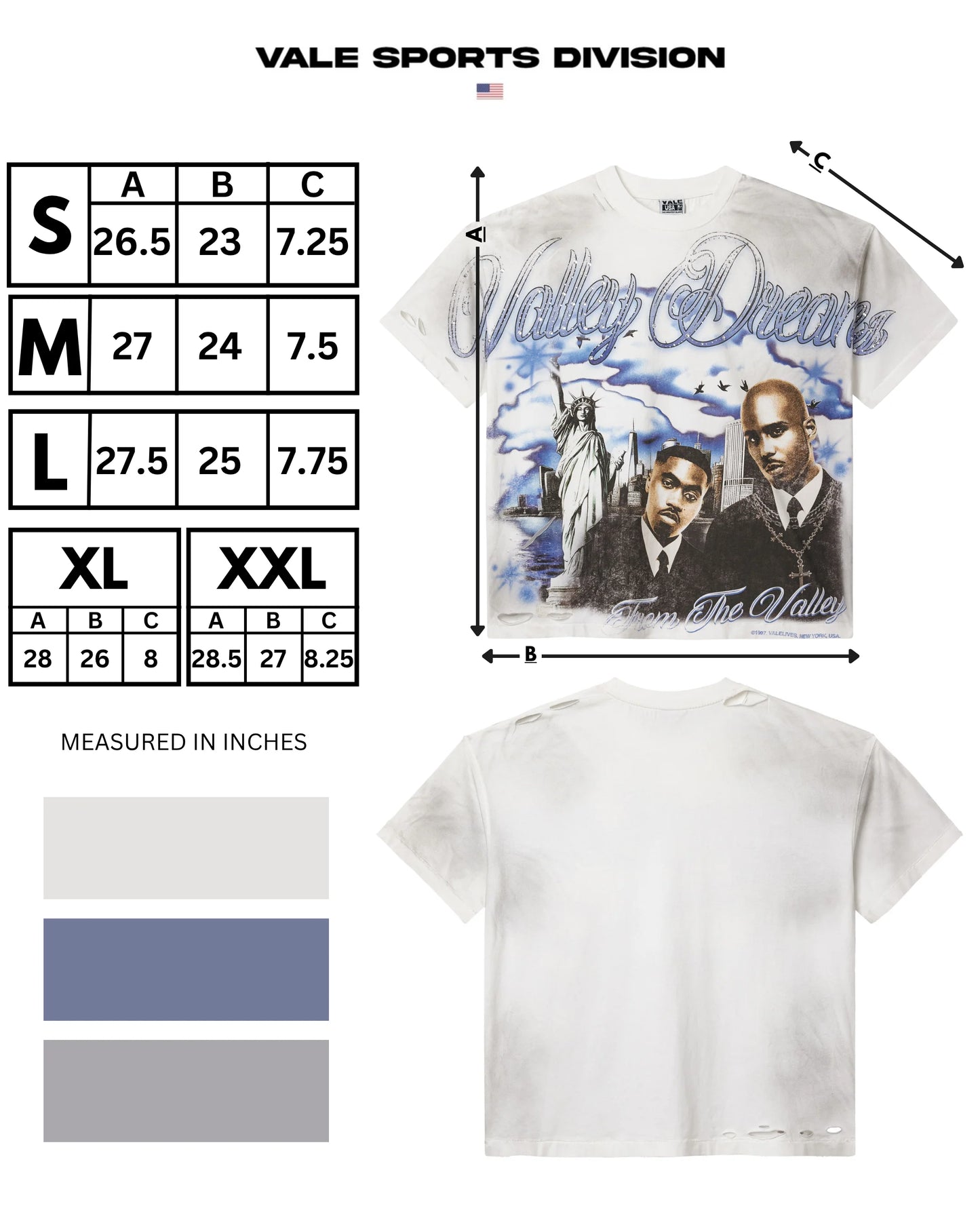 Vale White Godfather Bling T-Shirt
