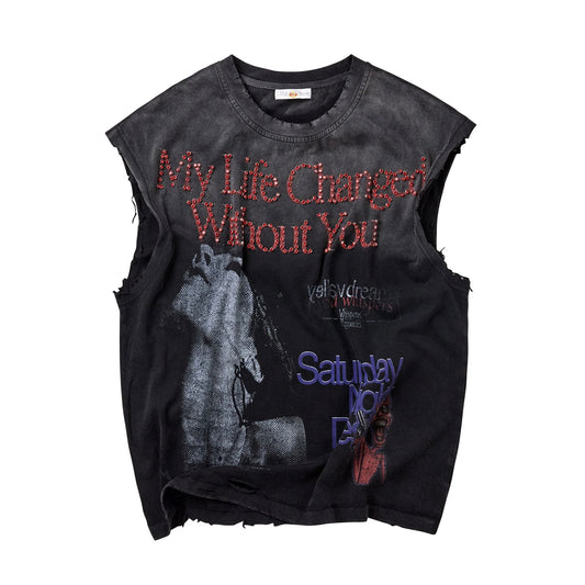 Vale Black Growth Tank Sleeveless