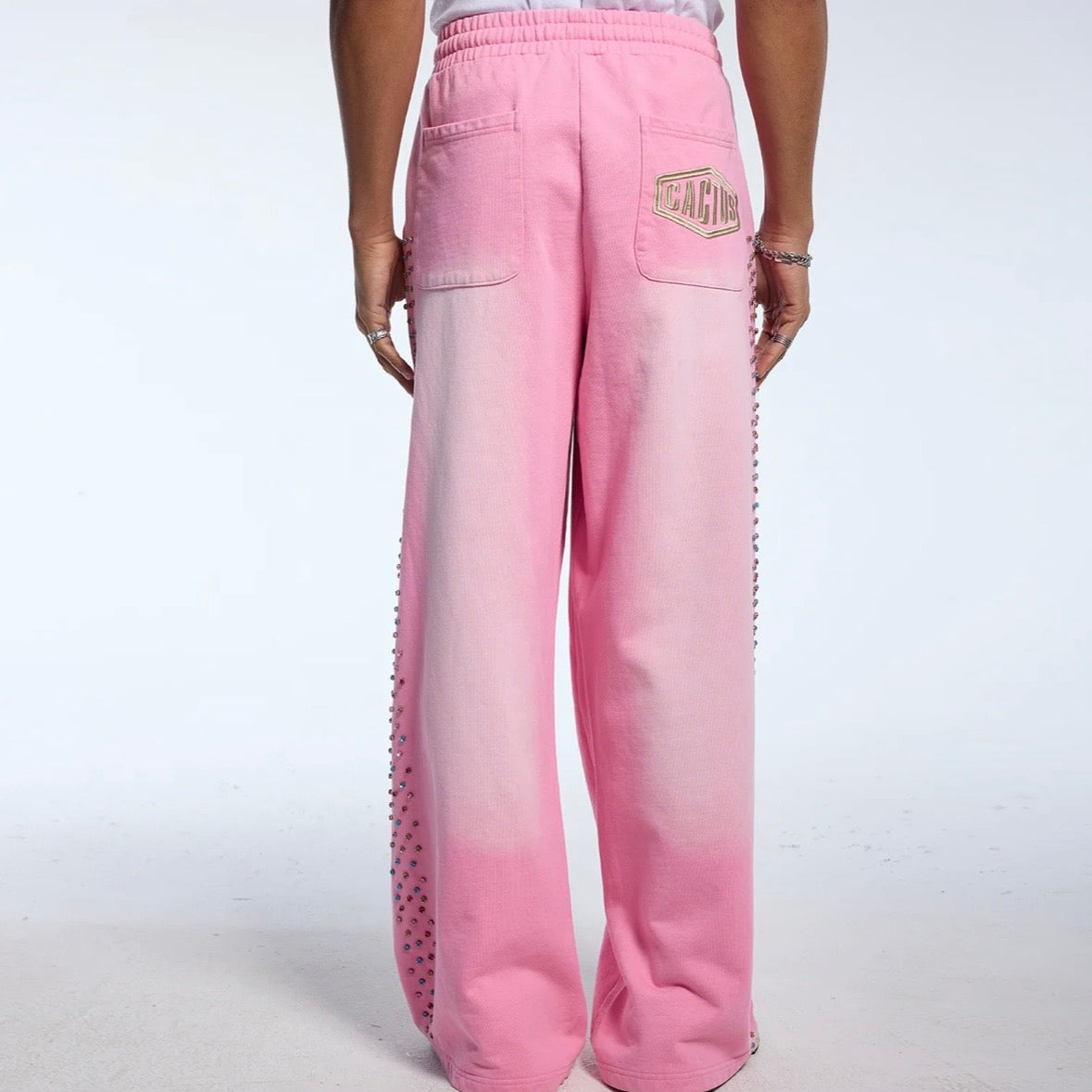 AZVA Pink Crystal Cactus Sweatpants