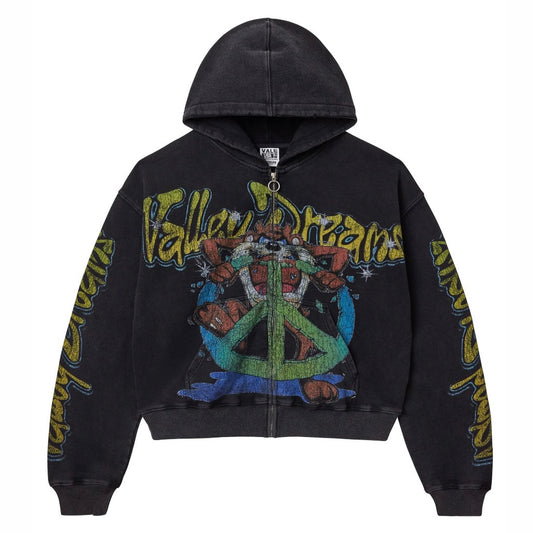 Vale Black Taz Zip Hoodie