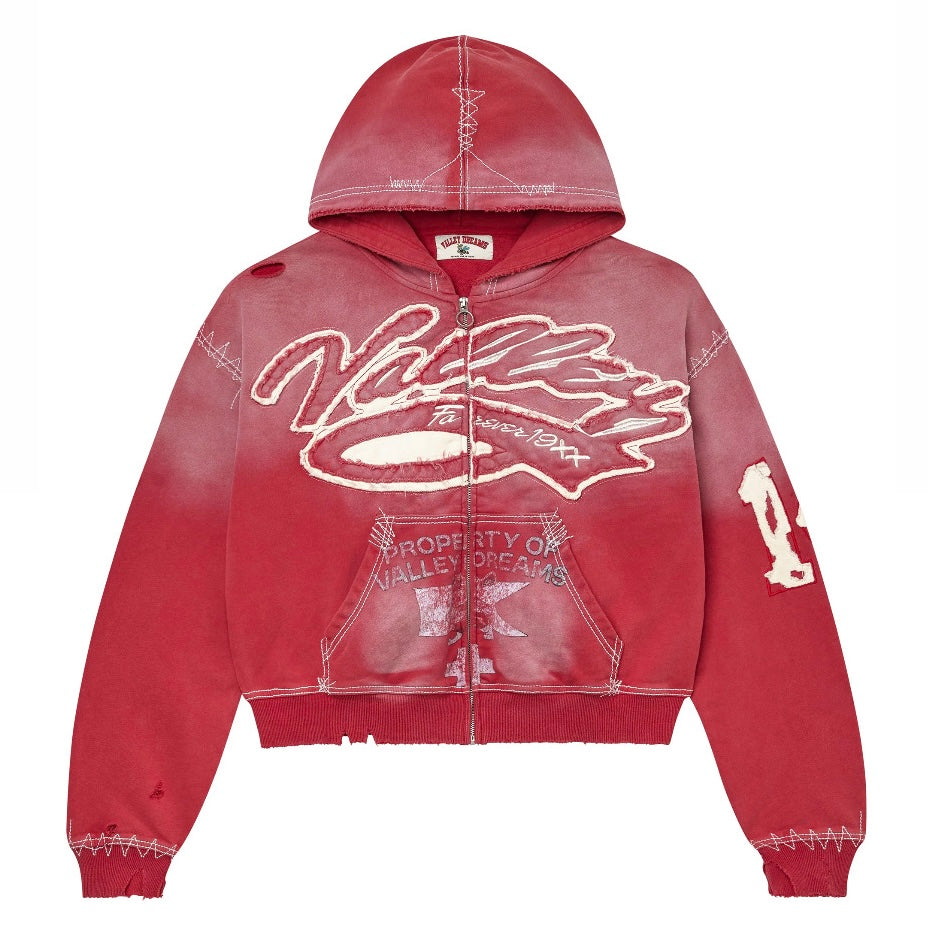 Vale Burn Red Religion Zip Hoodie