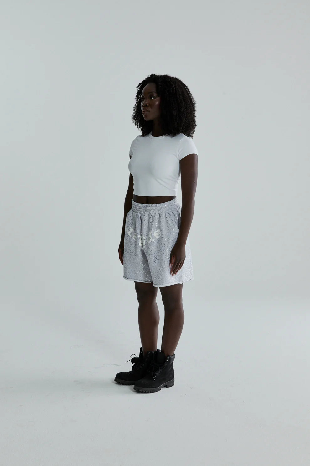 Sp5der Heather Grey VVS Shorts