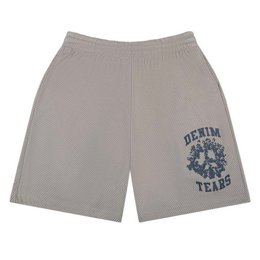 Denim Tears Grey University Mesh Shorts