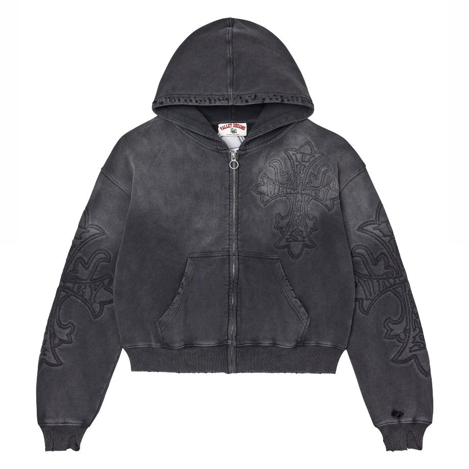 Vale Black Carver Zip Hoodie