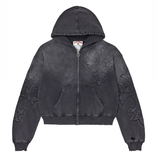 Vale Black Carver Zip Hoodie