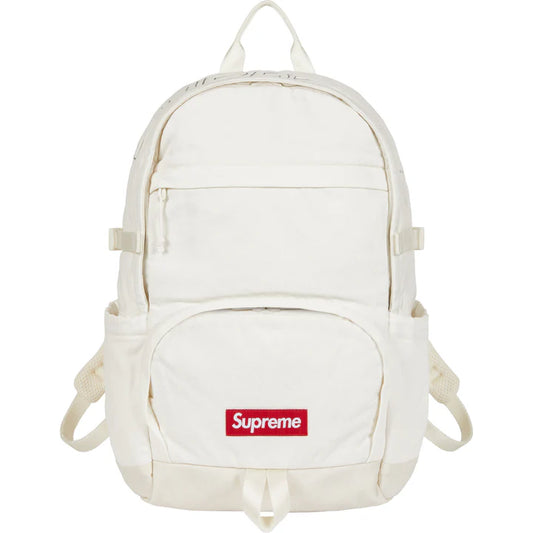 Supreme White Denim Backpack