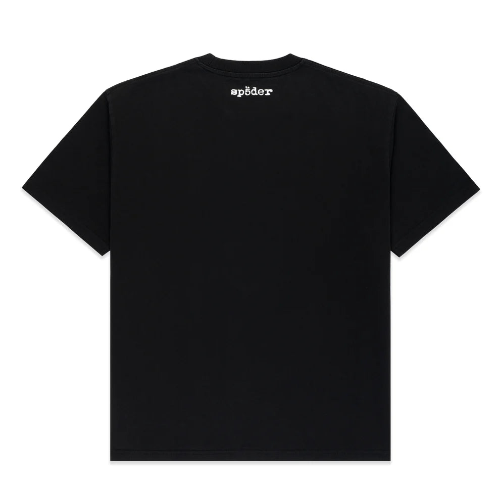 Sp5der Black Diffused Collegiate T-Shirt