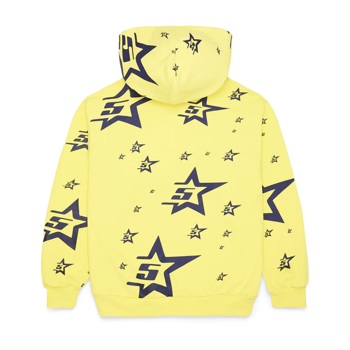 Sp5der Yellow 5Star Hoodie Back View