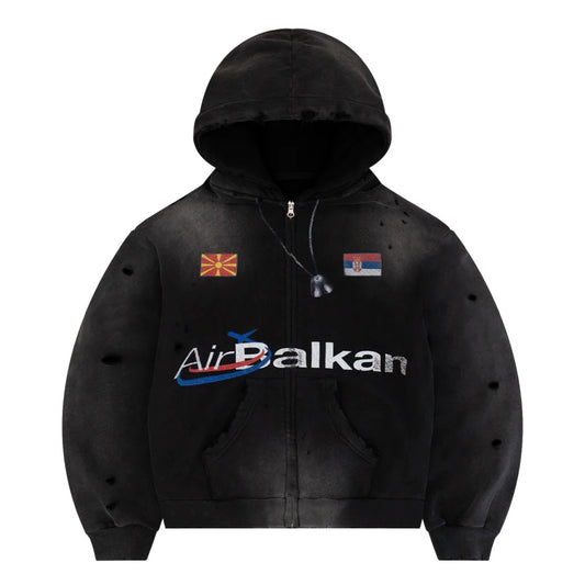 Bravest Studios Black Balkan Zip Hoodie