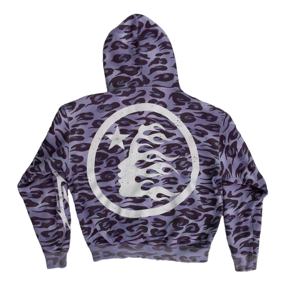 Hellstar Purple Cheetah Zip Hoodie