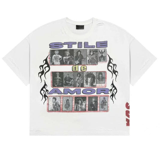 Stile De Amor Fiamme Rock T-Shirt