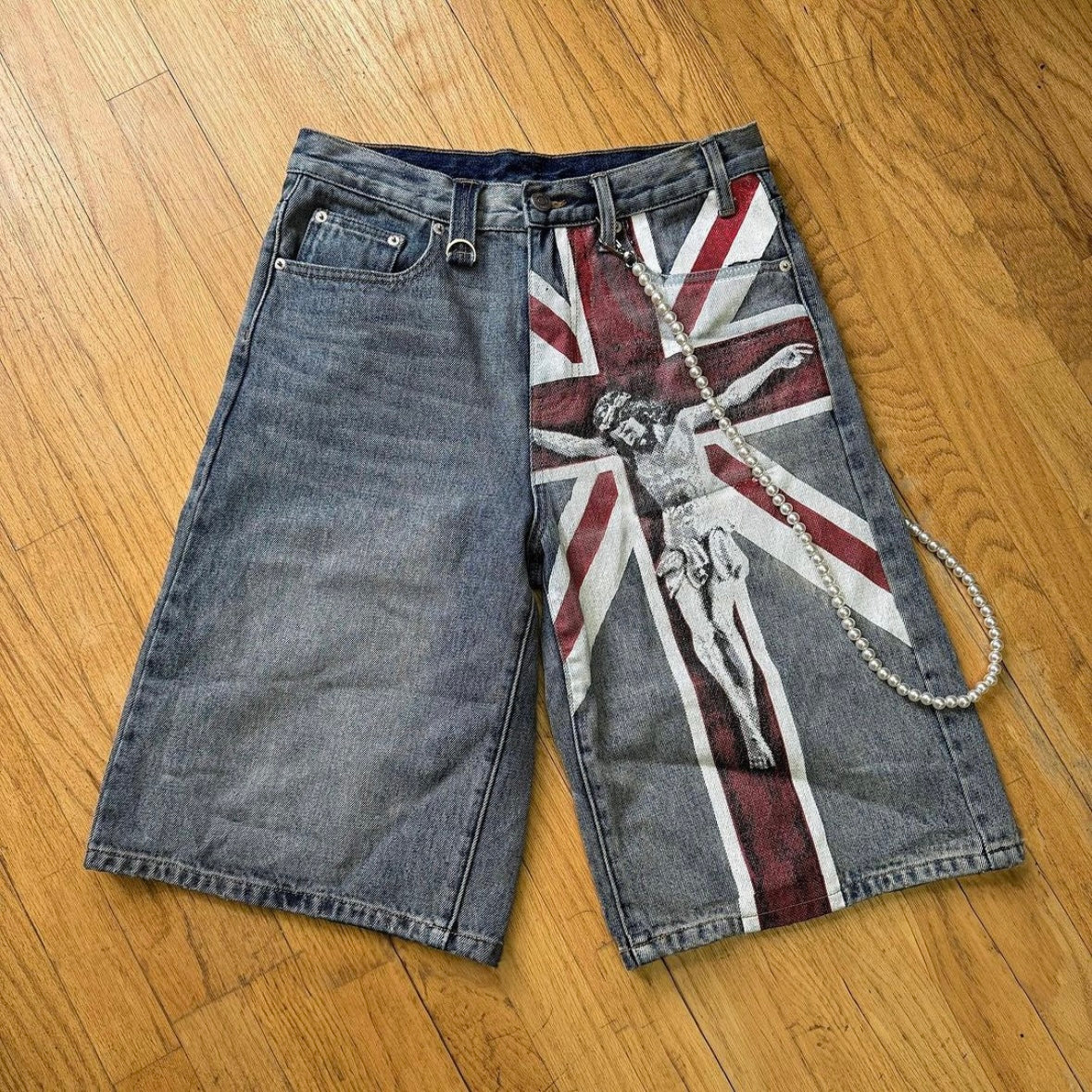Bravest Studios Blue Union Jorts