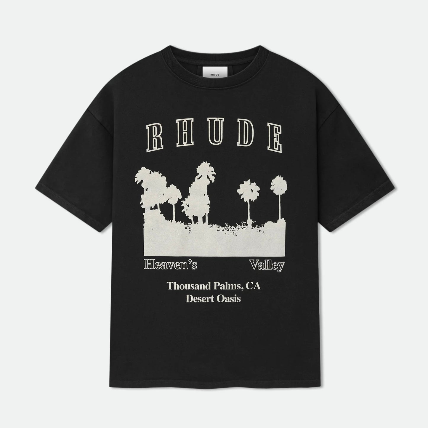 Rhude Vintage Black Thousand Palms T-Shirt