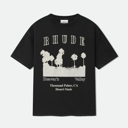 Rhude Vintage Black Thousand Palms T-Shirt