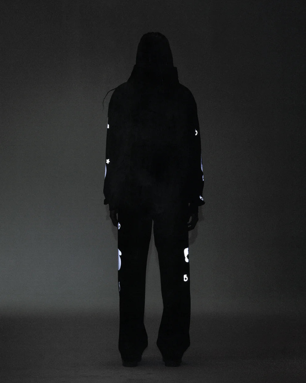 Sp5der Black Reflective Beluga Sweatpants