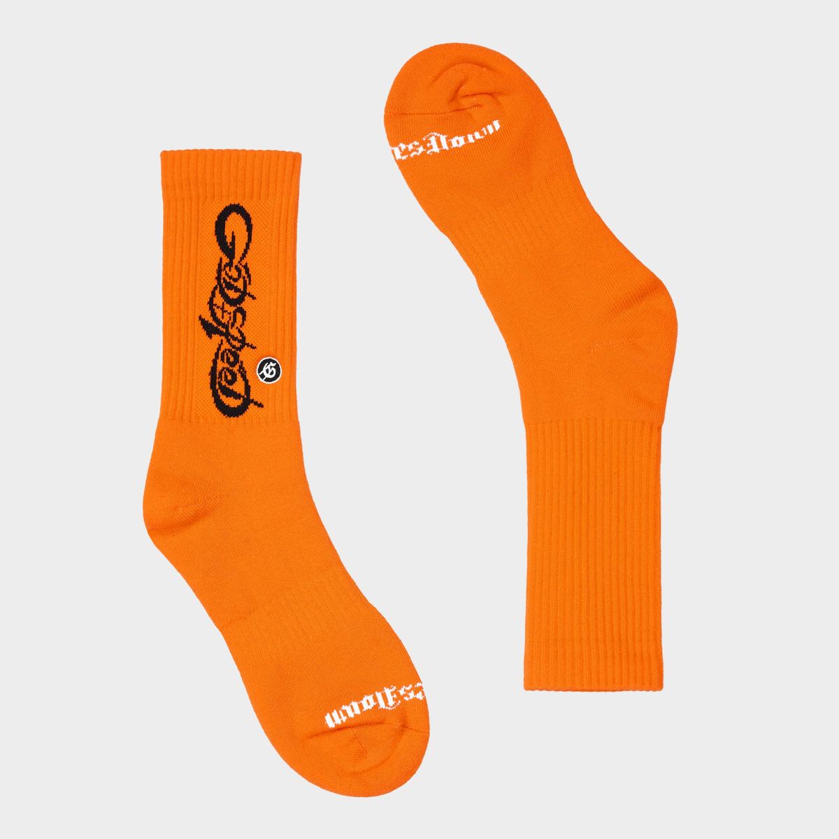 Godspeed Orange Black New Age Logo Socks