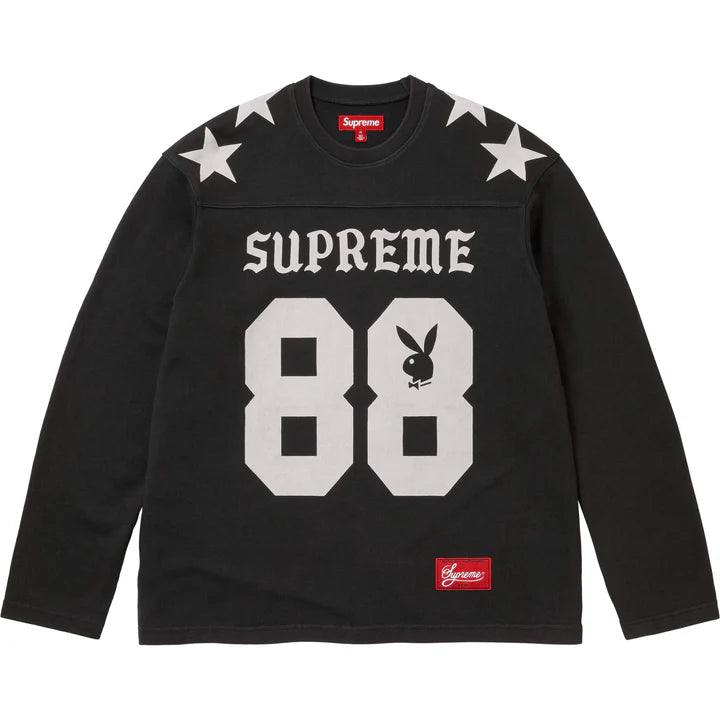 Supreme Playboy Black Long Sleeve Football Top