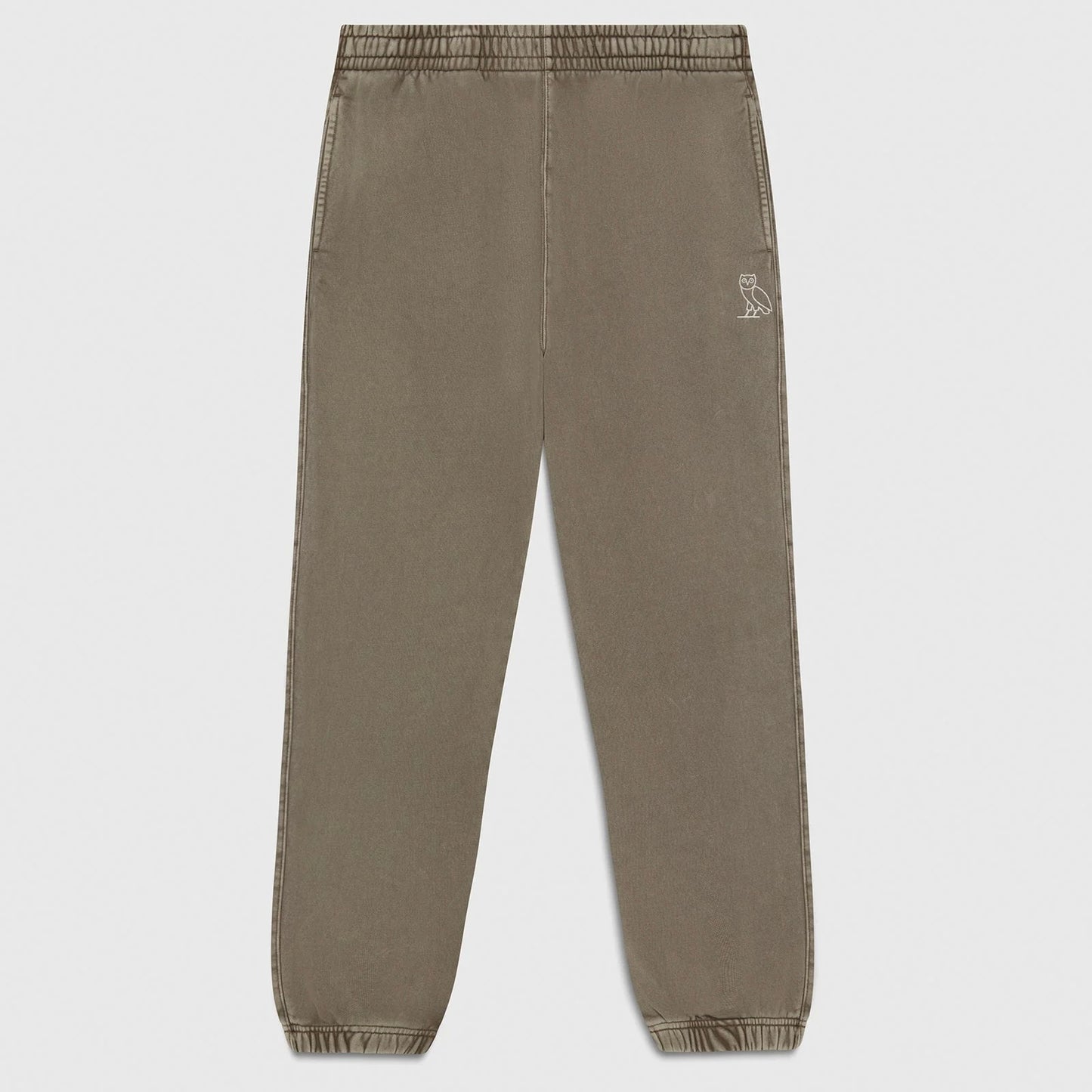 OVO Washed Brown Sweatpants Front VIew