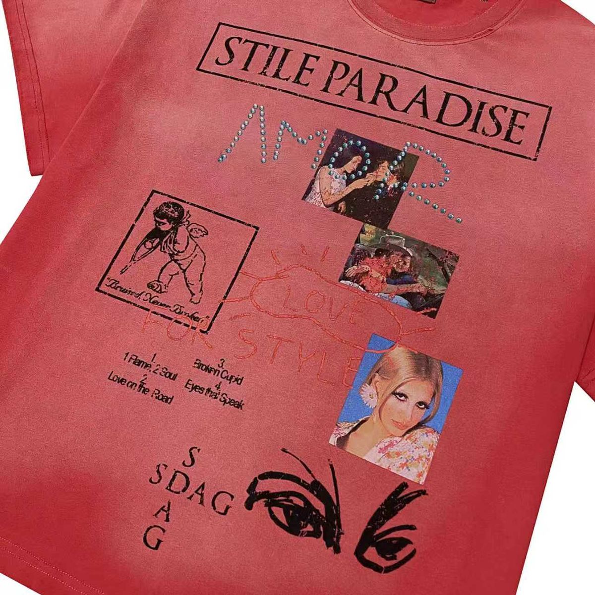 Stile De Amor Red Stile Paradise T-Shirt