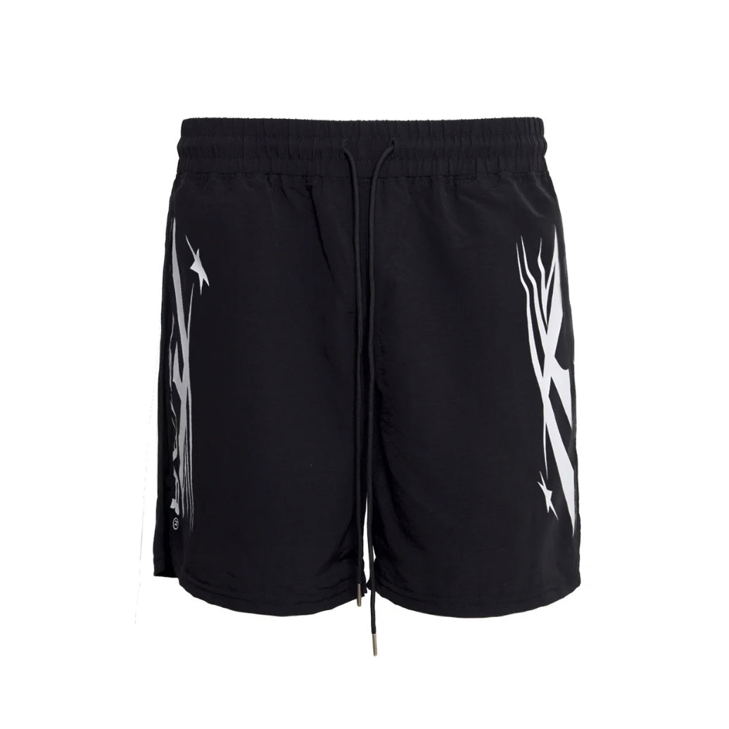 Hellstar Sports Black White Nylon Shorts