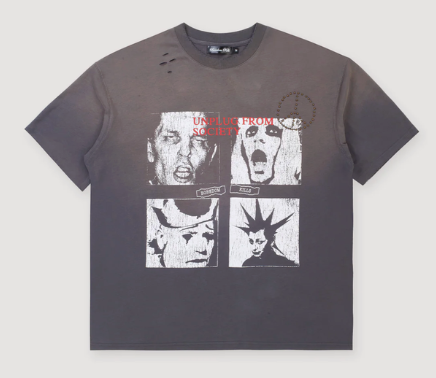 Boredom Kills Scream Studded T-Shirt