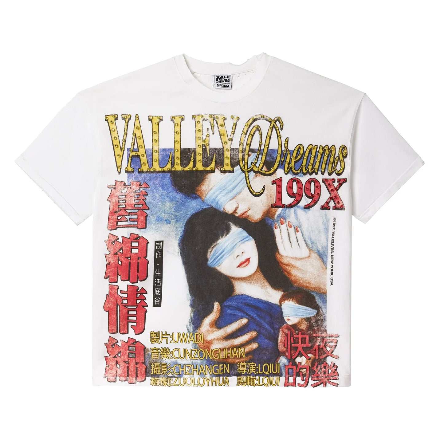 Vale White Love Bling T-Shirt