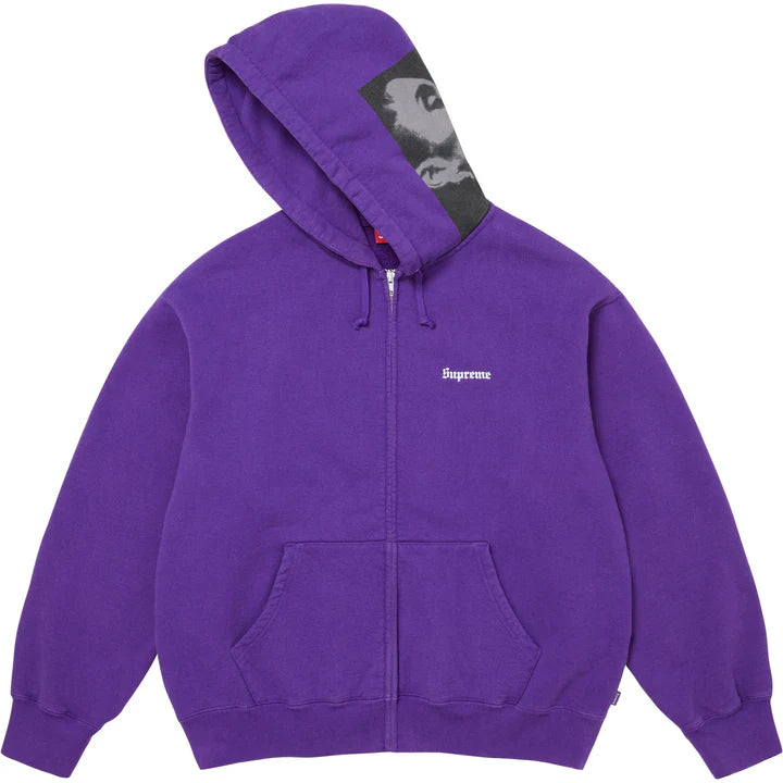 Supreme Purple Paris is Burning Zip Hoodie