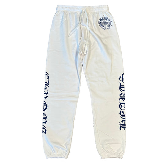 Chrome Hearts White Blue Sweatpants