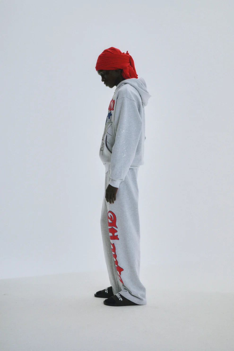 Sp5der Heather Grey Atlanta Zip Hoodie