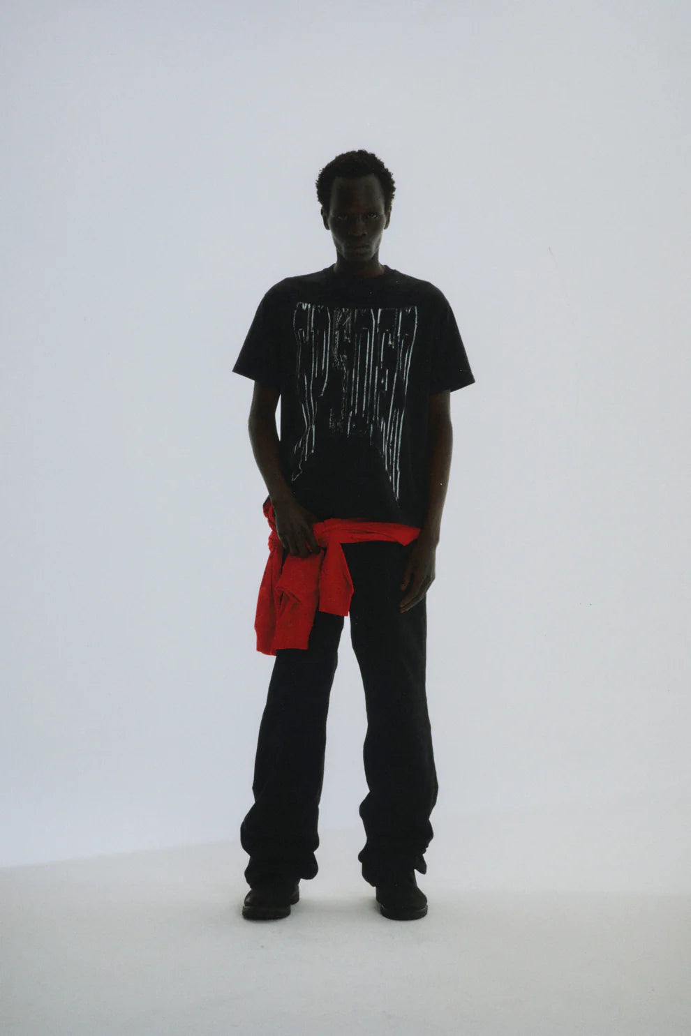 Sp5der Black Diffused Collegiate T-Shirt