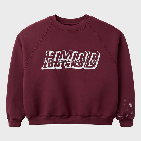 HMDD Burgundy Club Crewneck