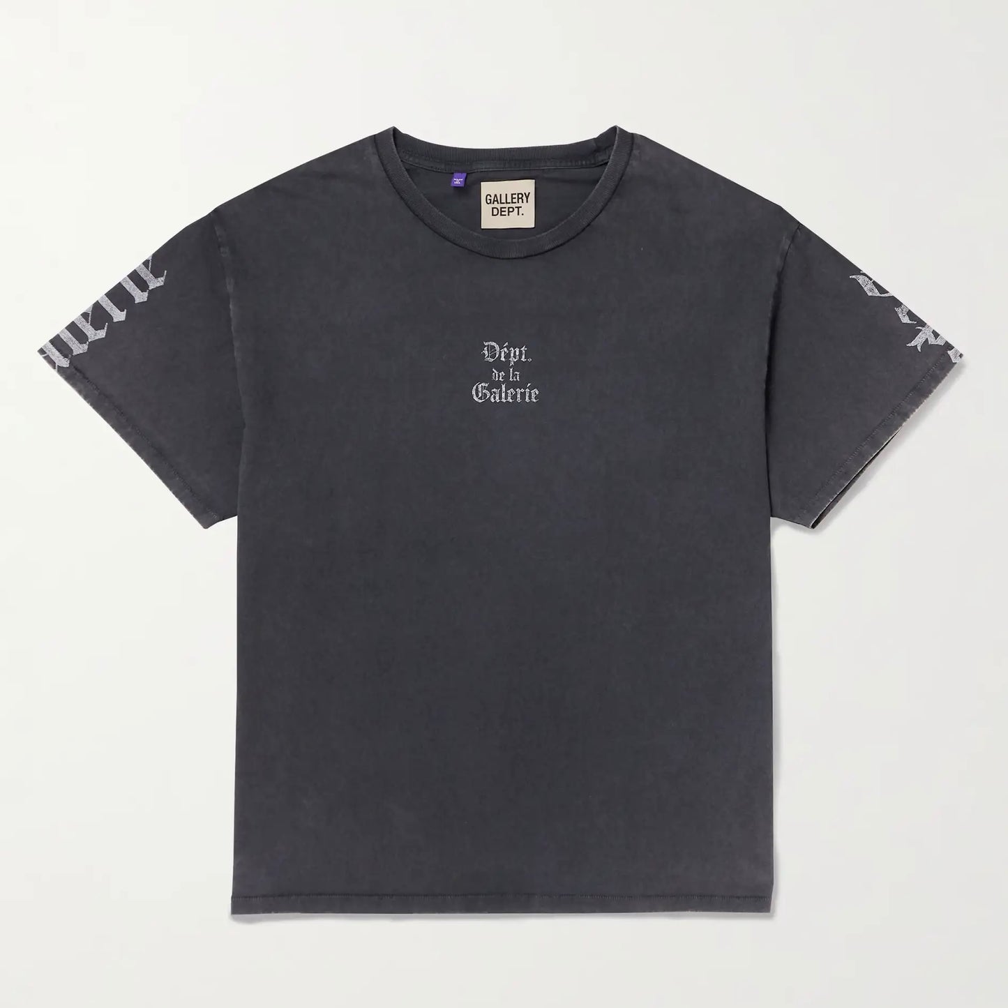Gallery Dept Black Gothic Logo T-Shirt