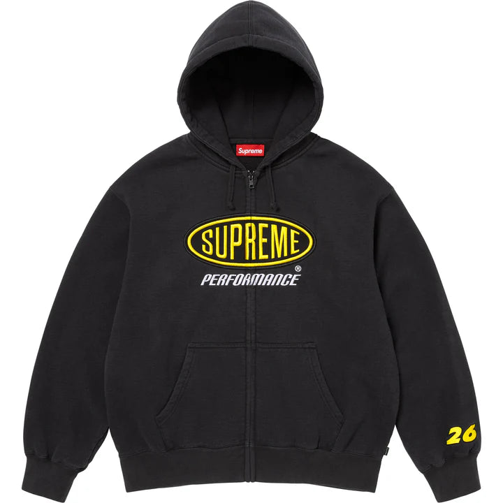Supreme Black Performance Zip Hoodie