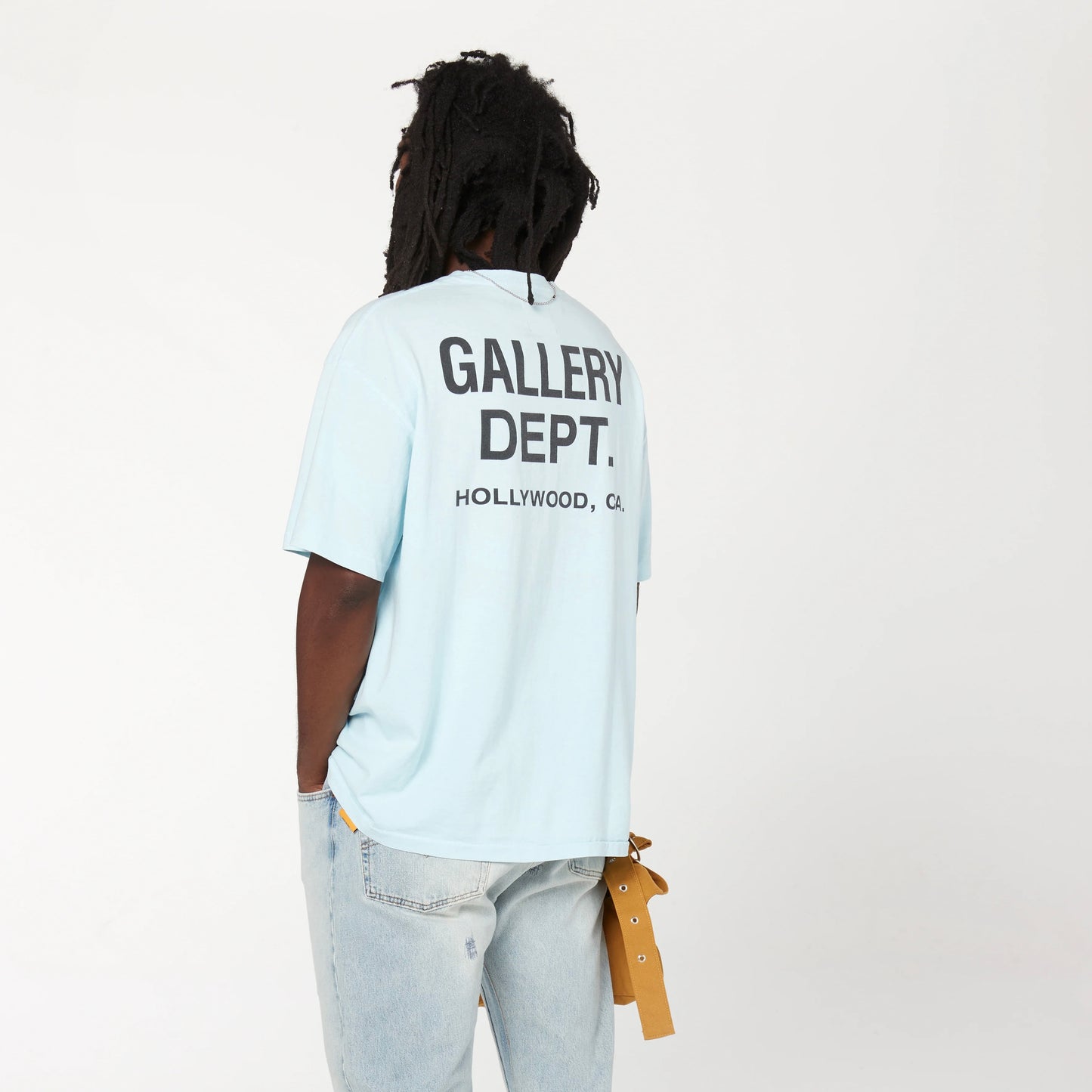 Gallery Dept Baby Blue Souvenir T-Shirt On Body