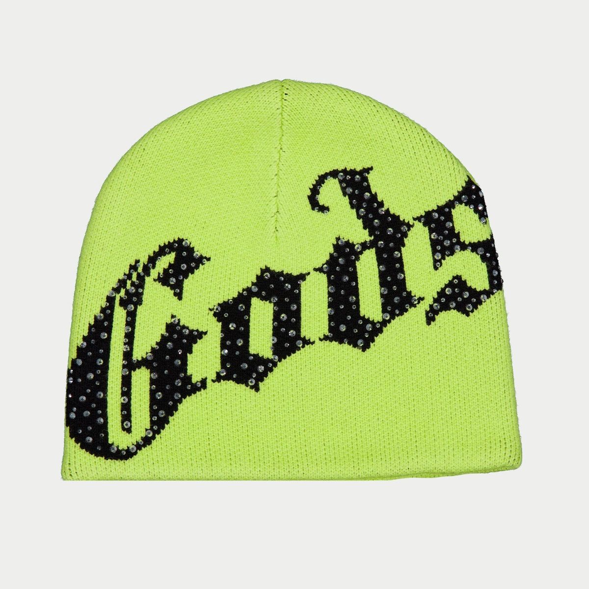 Godspeed Green Black OG Logo Studded Beanie