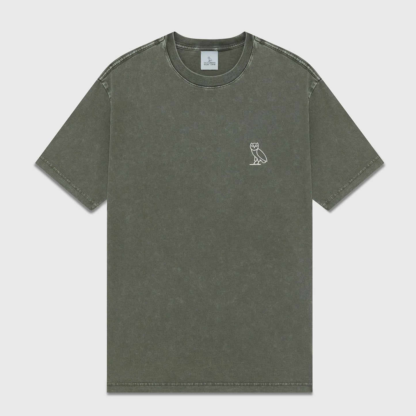 OVO Washed Green T-Shirt Front VIew
