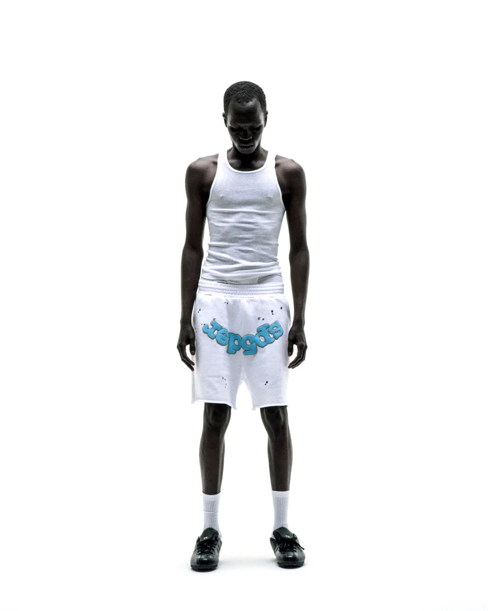 Sp5der White OG Logo Sweatshorts