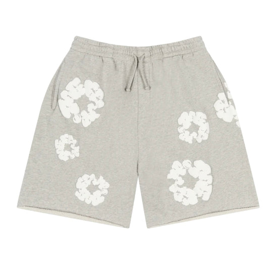 Denim Tears Grey Cotton Wreath Shorts