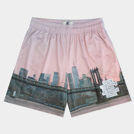 Eric Emanuel Pink NYC Skyline Shorts