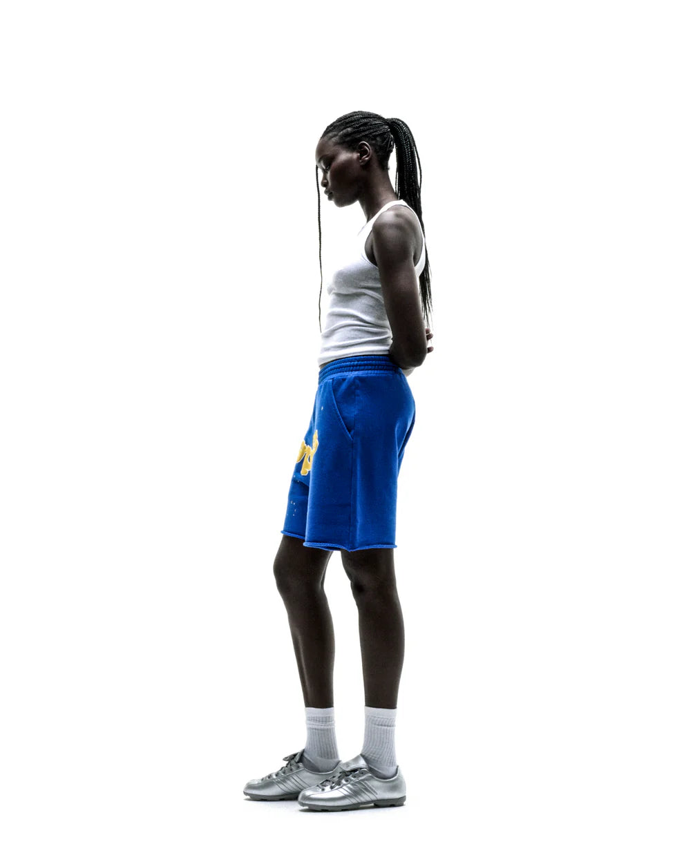 Sp5der Blue OG Logo Sweatshorts