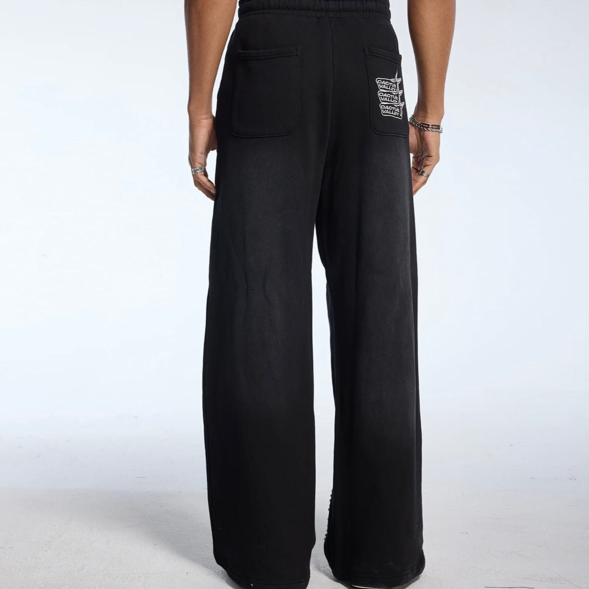 AZVA Black CVx3 Crystal Sweatpants