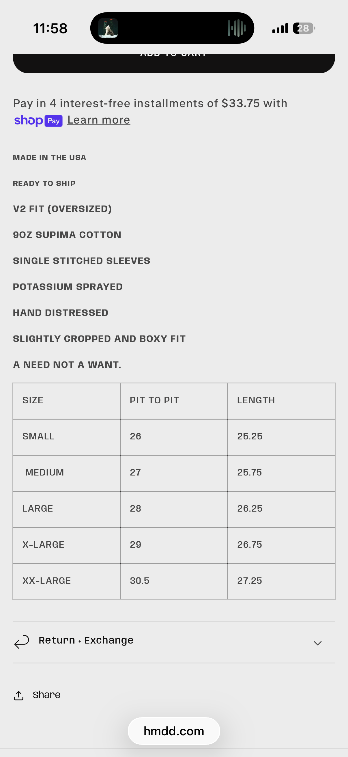 HMDD Wringer Gratuity Added Long Sleeve