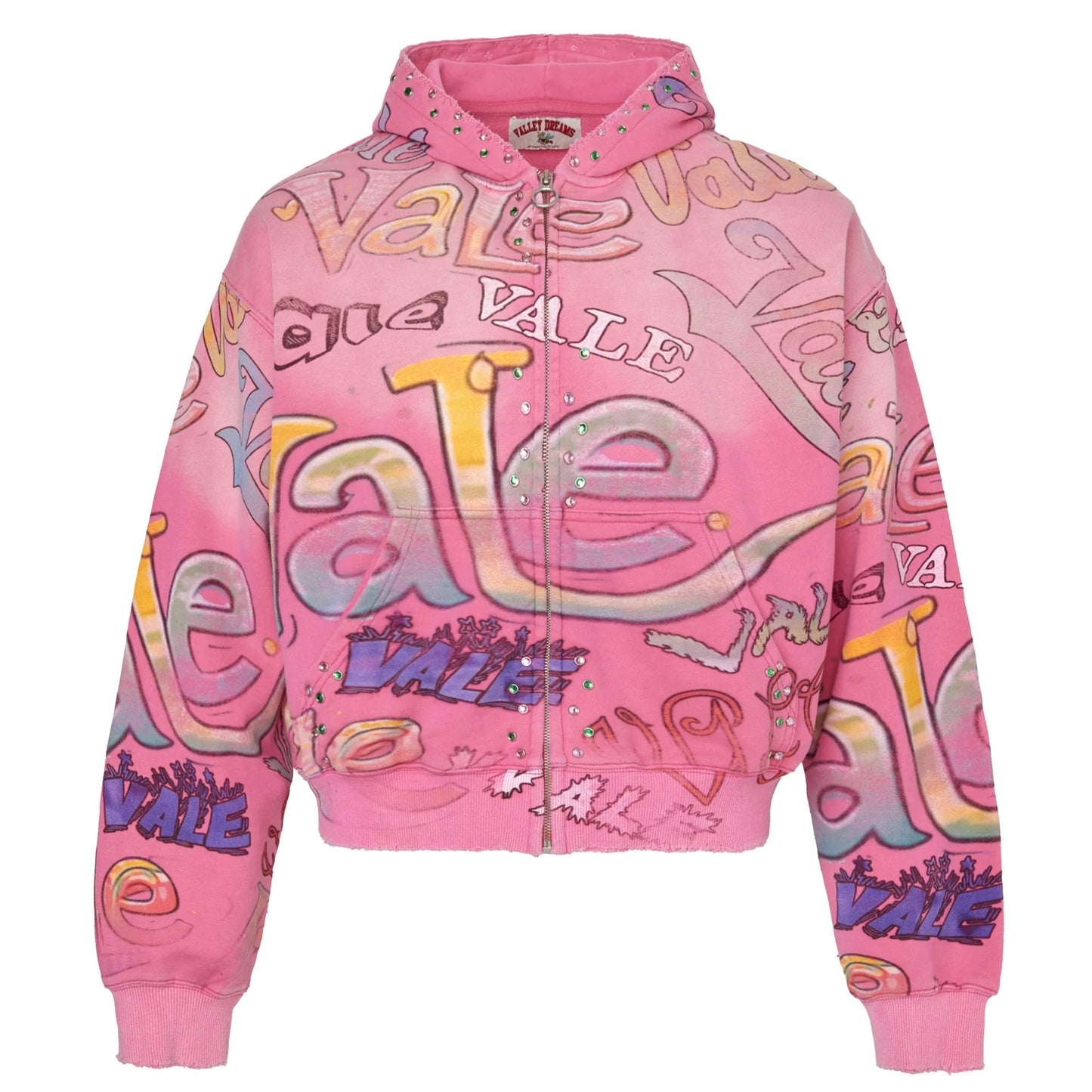 Vale Bubble Gum Zip Hoodie