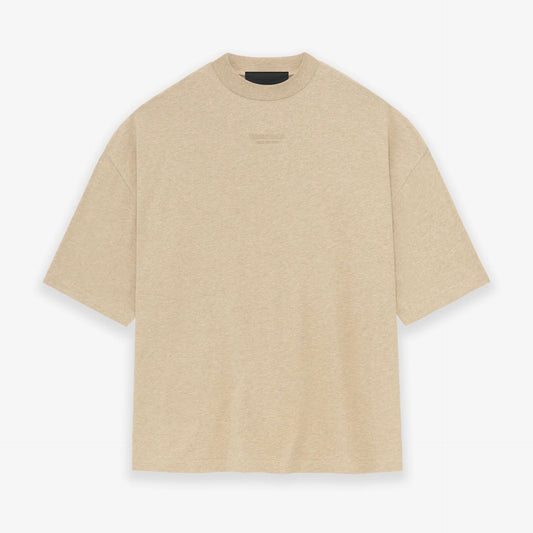 Fear of God Essentials Gold Heather T-Shirt Front View