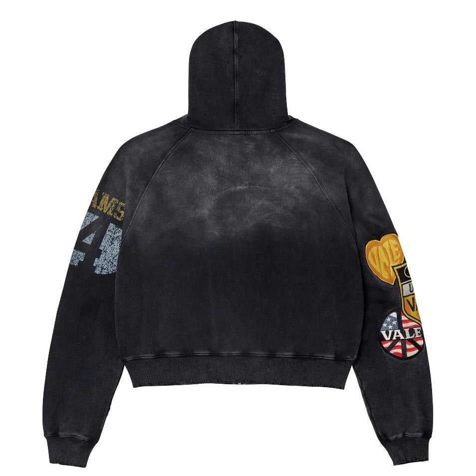 Vale Black Army Zip Hoodie