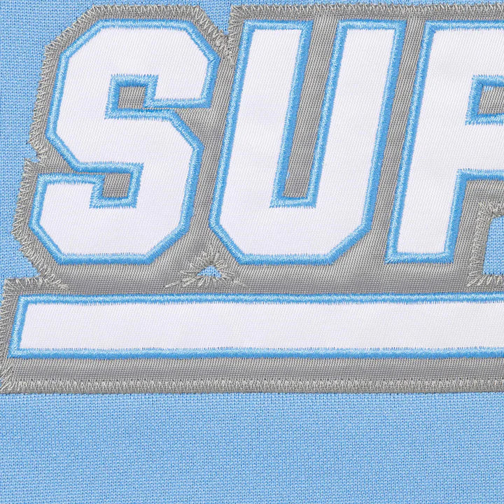 Supreme Light Blue Football Zip Hoodie