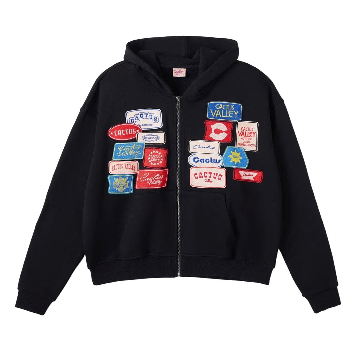 AZVA Black Roadside Zip Hoodie