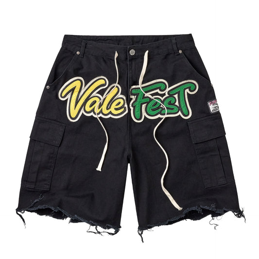 Vale Fest Black Cargo Jorts