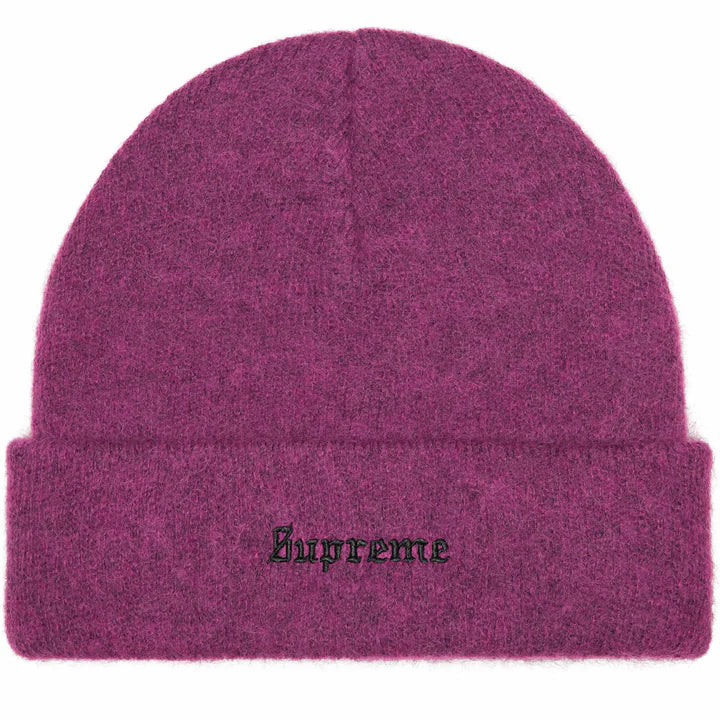 Supreme Plum Mohair Beanie