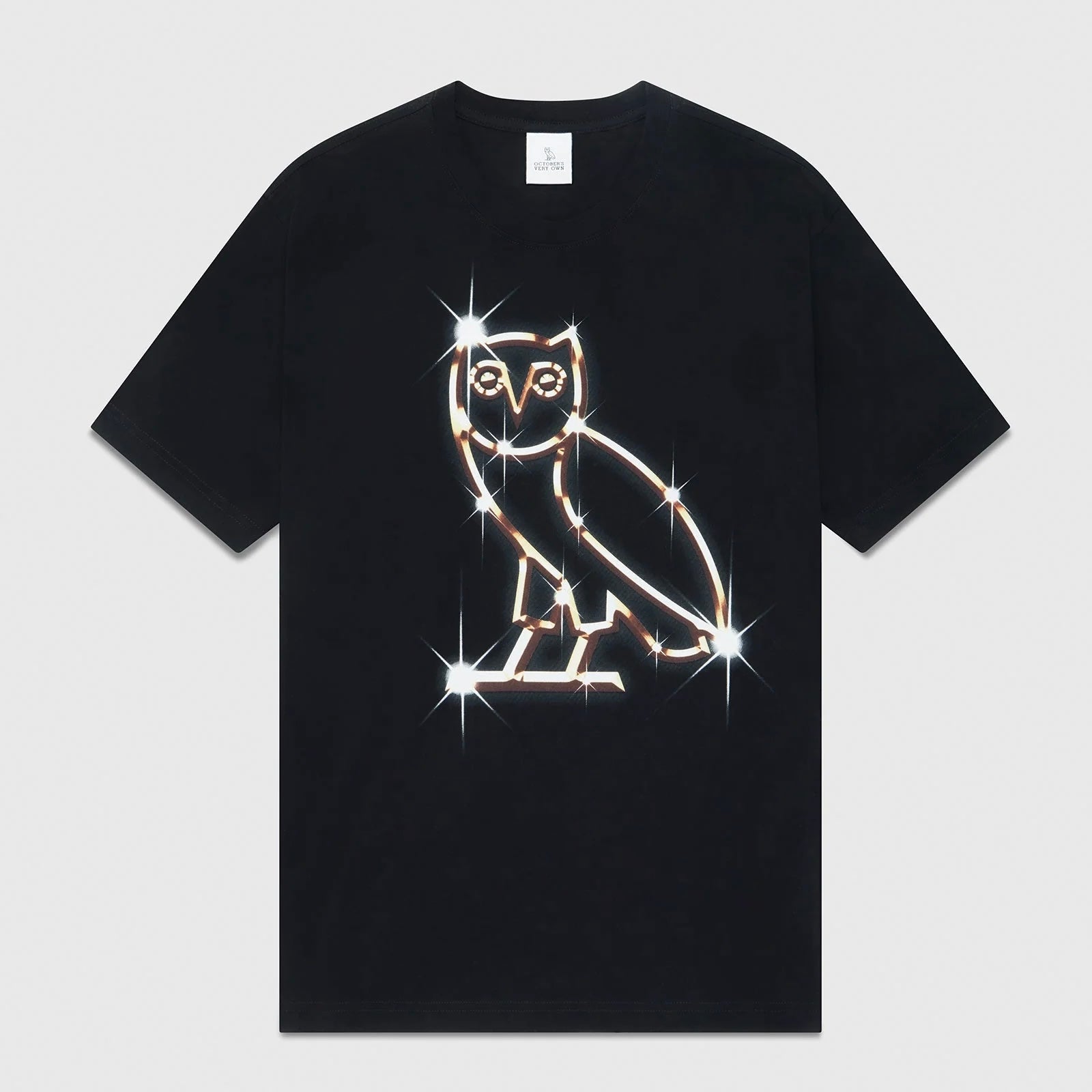 OVO Black Bling T-Shirt Front View
